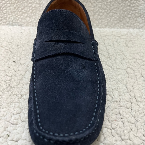 Brooks Brothers Dark Blue Suede Loafers - Picture 4 of 8